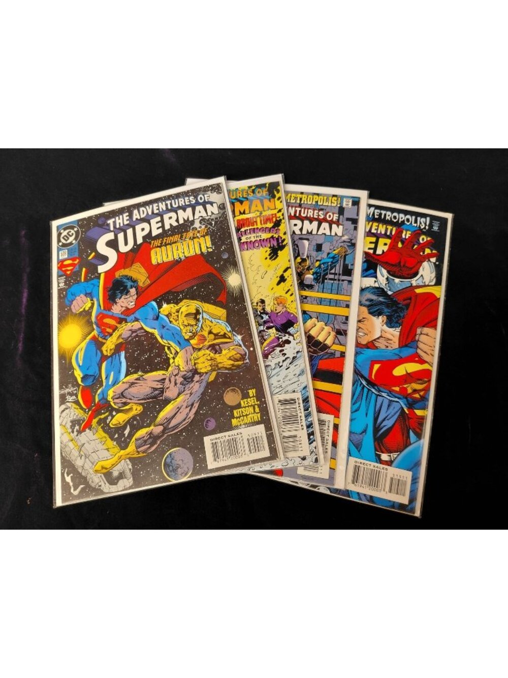 Lot Of 8 The Adventures Of Superman 1994 Comics Bagged & Boarded Double-Sided
